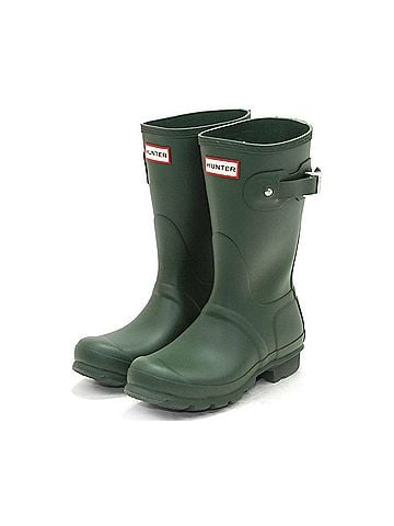 Hunter Women's Original Short Rain Boots in Hunter Green (view 2)