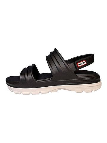 Hunter Women's Bloom Algae Foam Adjustable Strap Sandals in Black (view 2)