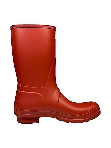 Hunter Women's Original Short Matte Rain Boots in Military Red (view 1)