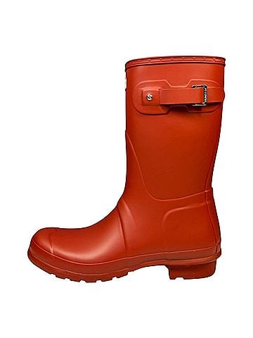Hunter Women's Original Short Matte Rain Boots in Military Red (view 2)