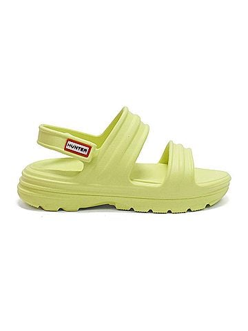 Hunter Women's Bloom Algae Foam Adjustable Strap Sandals in Zesty Yellow (view 1)