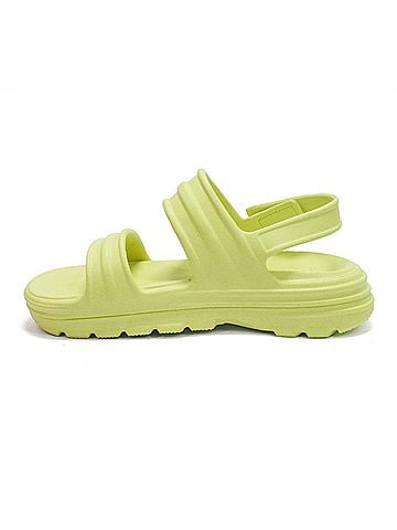 Hunter Women's Bloom Algae Foam Adjustable Strap Sandals in Zesty Yellow (view 2)