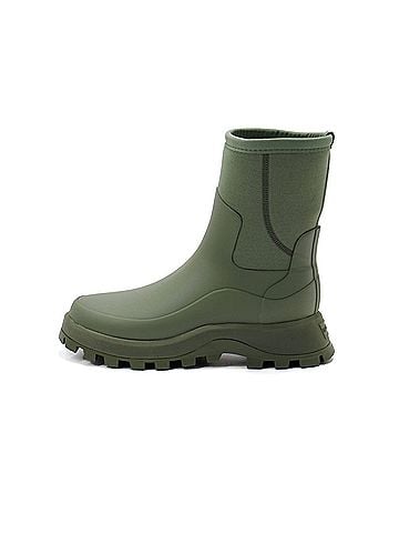 Hunter Women's City Explorer Short Neoprene Boots in Lichen Green (view 2)