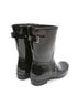 Hunter Black Women's Original Short Back Adjustable Gloss Rain Boots in Black Size 10 - photo 3