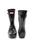 Hunter Black Women's Original Short Back Adjustable Gloss Rain Boots in Black Size 10 - photo 4