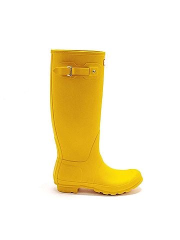 Hunter Women's Original Tall Rain Boots in Yellow (view 1)