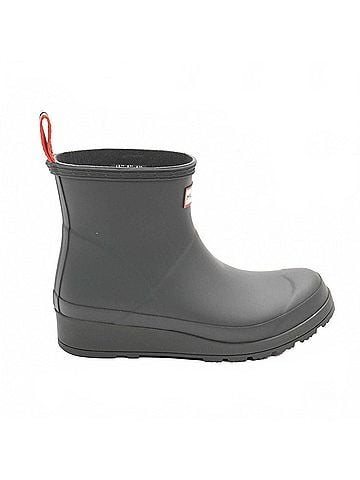 Hunter Women's Play Short Rain Boots in Arctic Moss (view 1)