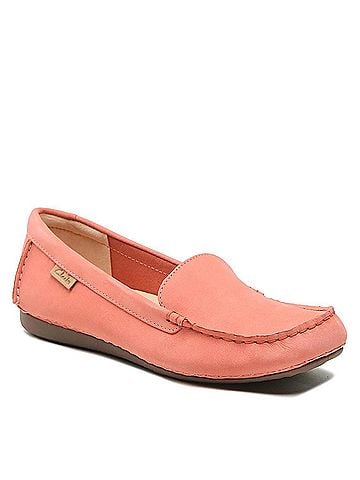 Clarks Women's Freckle Walk Loafer in Peach Nubuck (view 1)