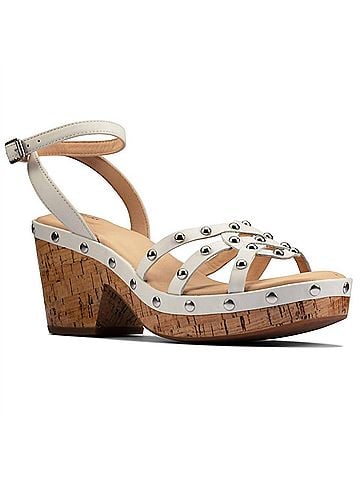Clarks Women's Maritsa 70 Sun Heeled Sandal in White Interest (view 1)