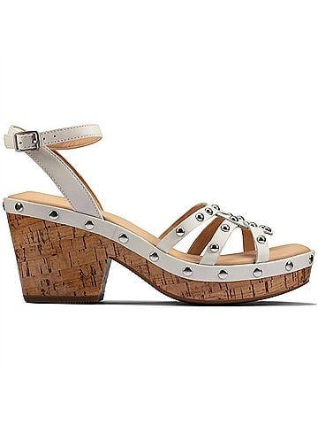 Clarks Women's Maritsa 70 Sun Heeled Sandal in White Interest (view 2)