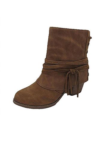 Jellypop Women's Petra Boots in Tan Distress Smooth (view 2)