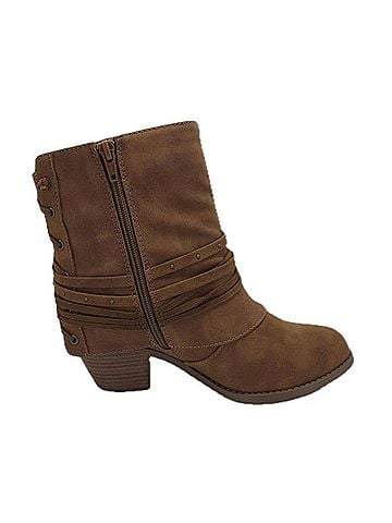 Jellypop Women's Petra Boots in Tan Distress Smooth (view 1)