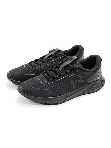 Under Armour Women's Charged Rogue 3 Storm Running Shoe in Black (view 2)
