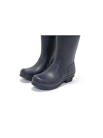 Hunter Girl's Original Rain Boot in Navy (view 2)