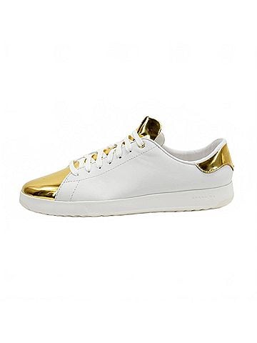Cole Haan Women's Grandpro Tennis Walking Shoe in Optic White (view 2)