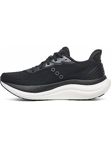 Saucony Women's Triumph 23 Sneakers in Black/White (view 2)