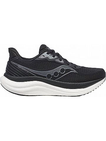 Saucony Women's Triumph 23 Sneakers in Black/White (view 1)