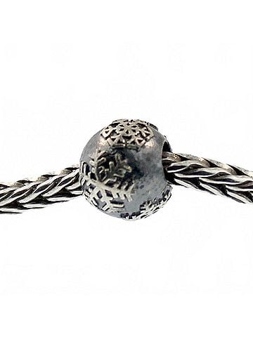 Trollbeads Women's Snowball Bead in Silver (view 1)