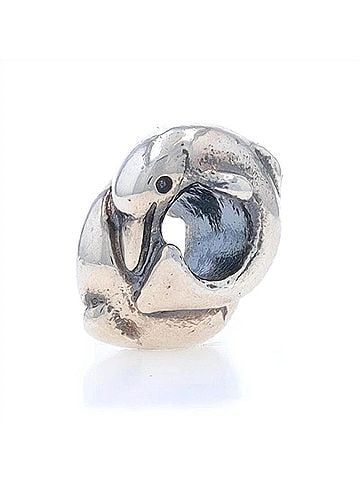 Trollbeads Women's Playing Dolfins Bead in Silver (view 1)