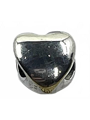 Trollbeads Women's Heart Beads in Silver (view 1)