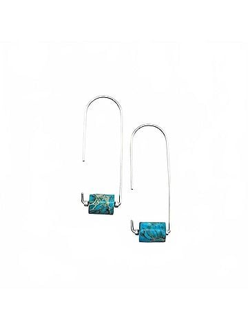 bijou Women's Arc Threaders Earrings in Jasper (view 1)