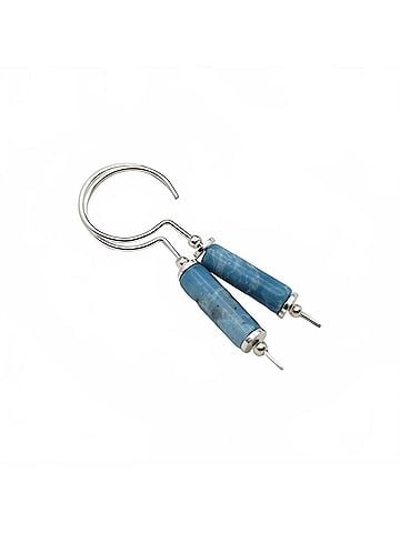bijou Women's Tube Drop Threader Earrings in Larimer (view 2)