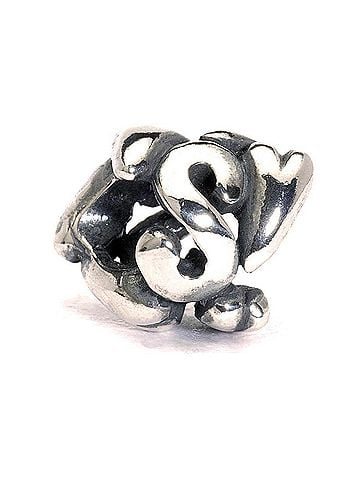 Trollbeads Women's Letter Bead S Bead in Silver (view 1)