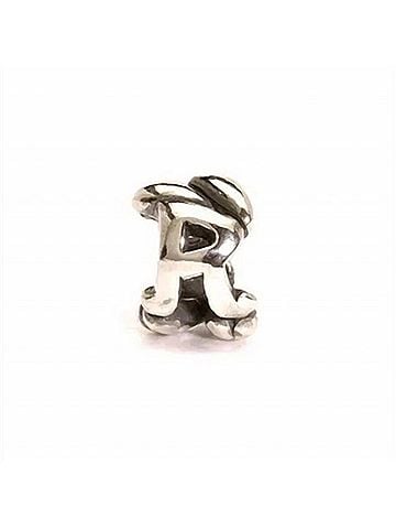 Trollbeads Women's Letter Bead R Bead in Silver (view 1)