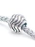 Trollbeads Silver Toned Women's Waves Bead in Silver One size - photo 1