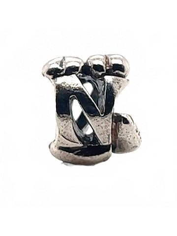 Trollbeads Women's Letter Bead N Bead in Silver (view 1)