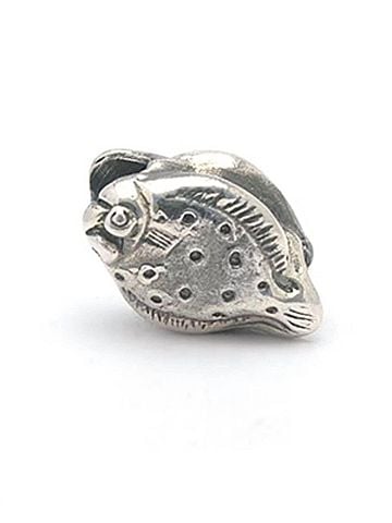 Trollbeads Women's Flounder Bead in Silver (view 1)