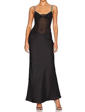 Bec & Bridge Lindsay Cutout Gown in Black (view 2)
