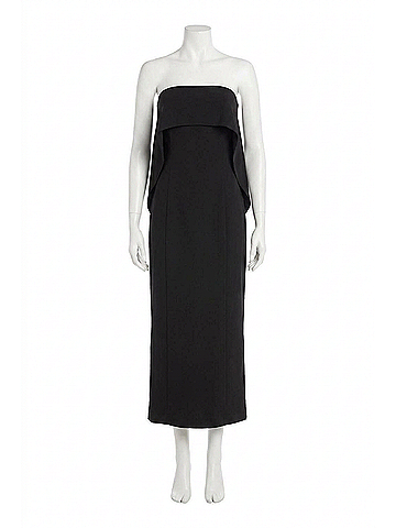 STAUD Scarlett Dress in Black (view 1)