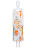 Dolcezza Orange Big Changes Midi Dress in Orange Size L - photo 1
