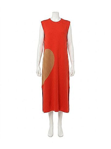 Lanhtropy Love Knitted Dress in Red (view 1)