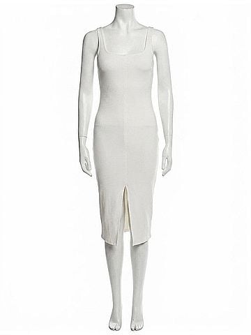 Commando Do It All Denim Midi Tank Dress in Porcelain (view 1)