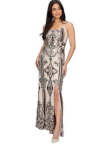 Frank Lyman Design Opluence Dress in Bronze (view 2)
