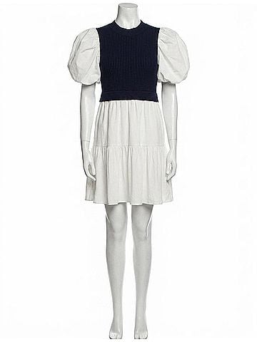 English Factory Bonnie Mini Dress in Navy (view 1)