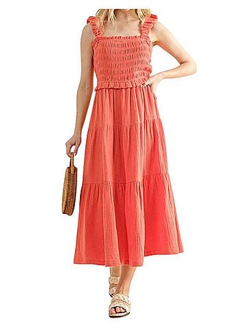 AndTheWhy Meet At Our Spot Maxi Dress in Camellia (view 2)