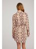 Chaser Animal Print Brown Paxton Dress in Python Size S - photo 3