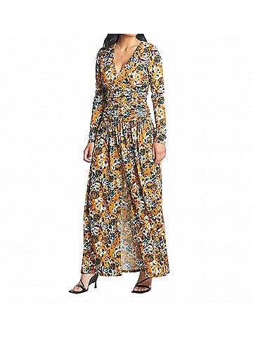 Tanya Taylor Ciara Maxi Dress in Turmeric (view 2)