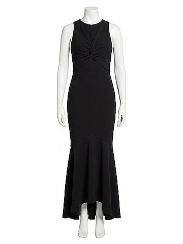 Significant Other Ezra Open-Back Mermaid Gown in Black (view 1)
