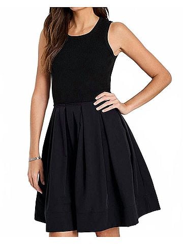 Nic + Zoe Dani Mini Dress in Black Onyx (view 2)
