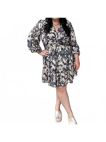 Fate Metallic Nights Dress in Black (view 2)