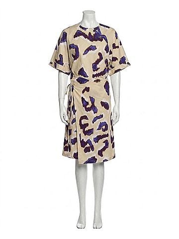 Soeur Ecuador Dress in Aubergine Beige (view 1)