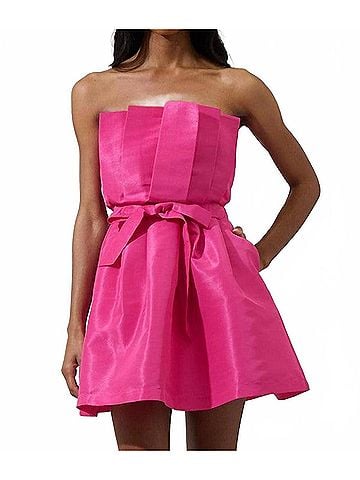 Sugarlips Lucida Strapless Mini Dress in Fuchsia (view 2)