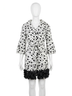 Samuel Dong Polka Dots White Coat Dress in Multi Size XS - photo 1