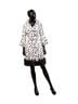 Samuel Dong Polka Dots White Coat Dress in Multi Size XS - photo 3
