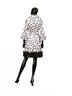 Samuel Dong Polka Dots White Coat Dress in Multi Size M - photo 4