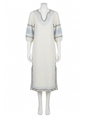 English Factory Agadir Midi Dress in White (view 1)